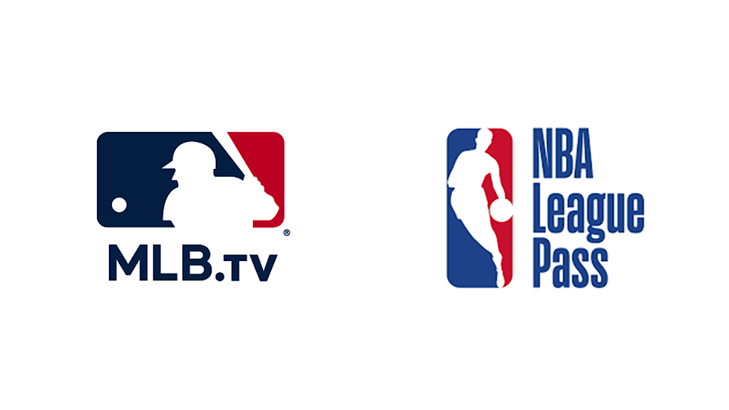 MLBtv and NBA League Logos
