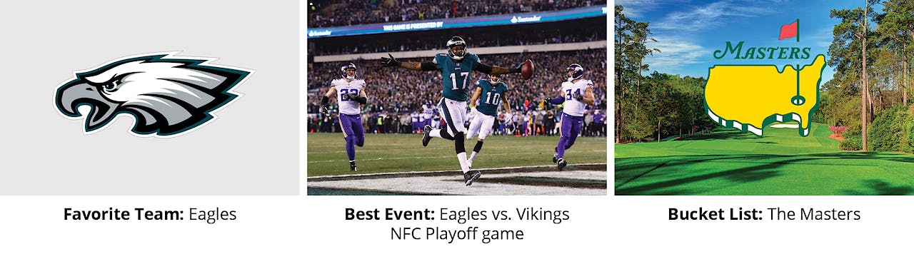 Will Wister Eagles Eagles vs Vikings NFC Playoff game Masters
